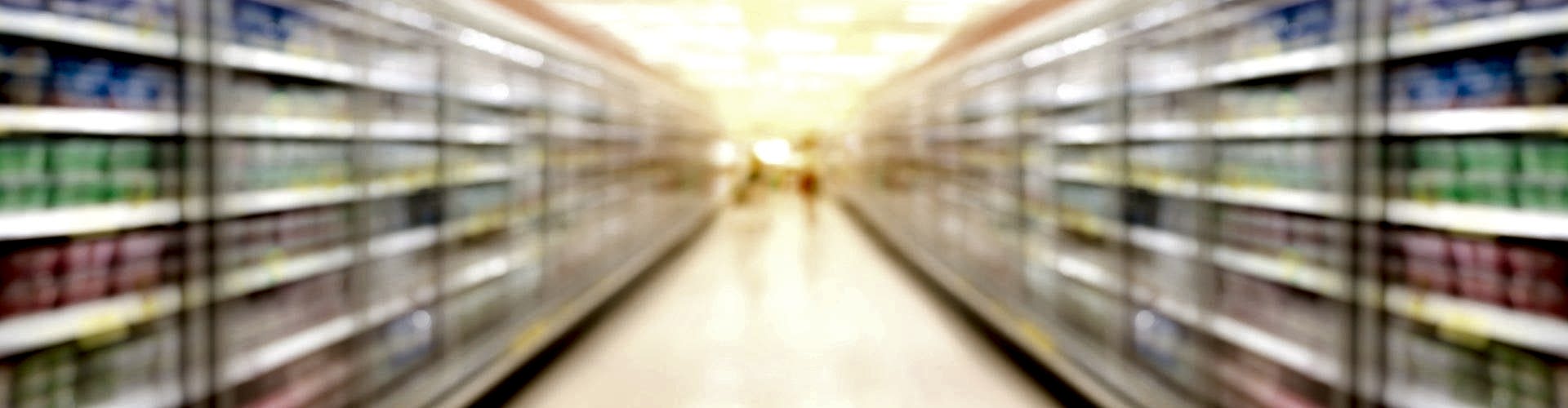 supermarket aisle blur background